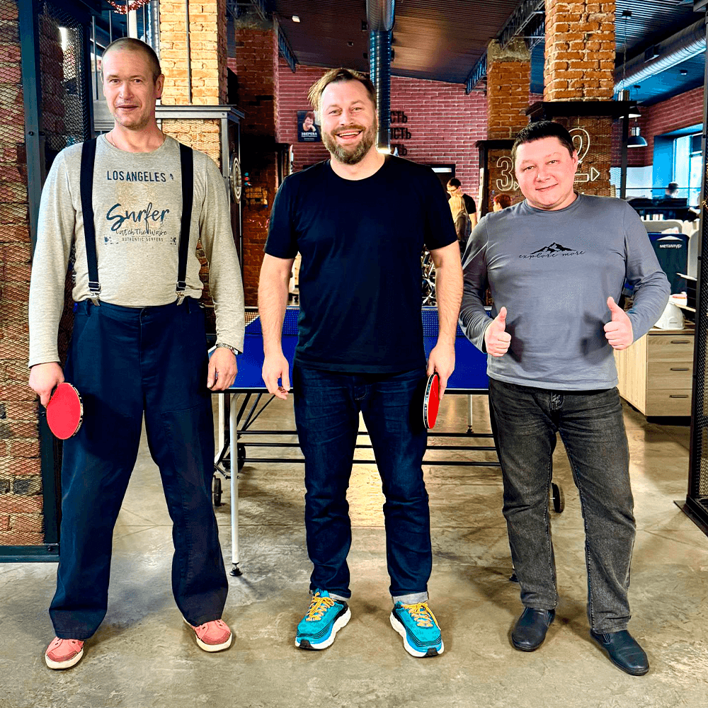 Завершение новогоднего турнира по настольному теннису