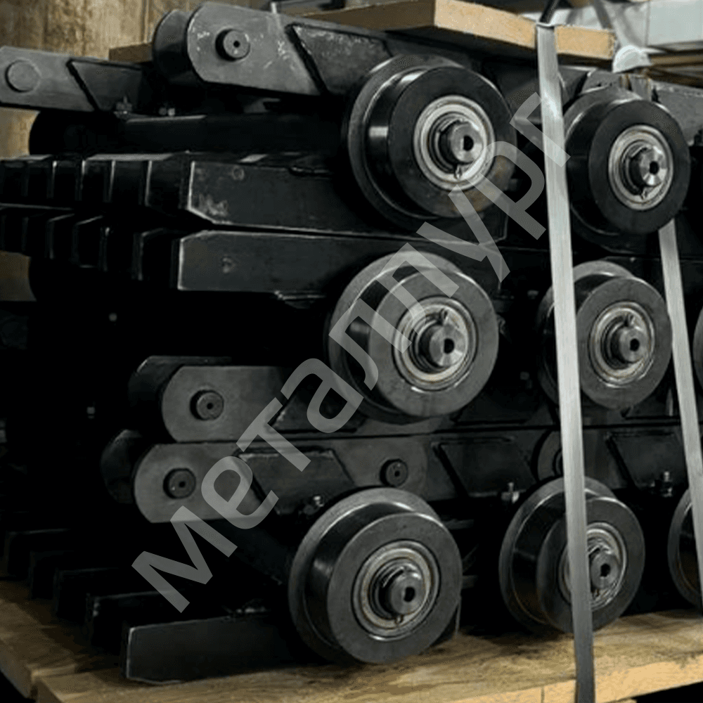 Цепь тяговая пластинчатая ленточного транспортёра уборки обрези