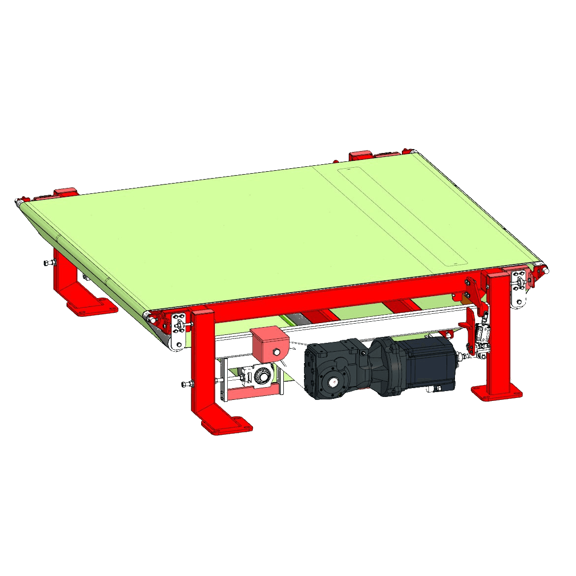 Конвейер ленточный (верхний секции пайки)